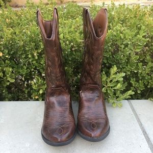 Girls Cowgirl Brown Boots